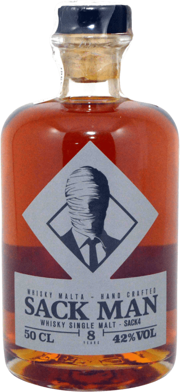 63,95 € Free Shipping | Single Malt Whisky Sack Man Sack 4 Spain 8 Years Medium Bottle 50 cl