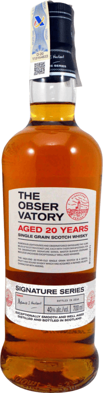 49,95 € 免费送货 | 威士忌单一麦芽威士忌 Observatory Single Grain 英国 20 岁 瓶子 70 cl
