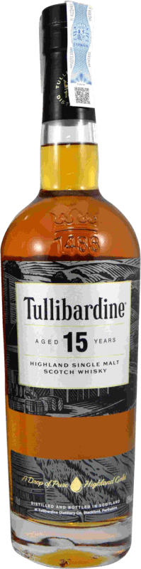 54,95 € Envio grátis | Whisky Single Malt Tullibardine Reino Unido 15 Anos Garrafa 70 cl