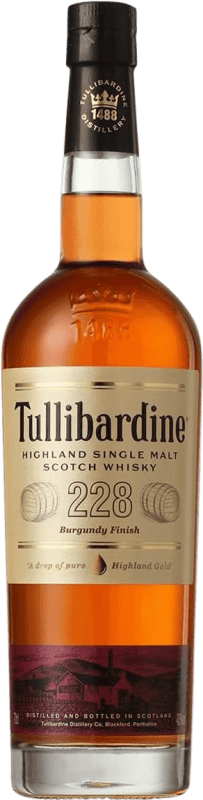 51,95 € Kostenloser Versand | Whiskey Single Malt Tullibardine 228 Burgundy Großbritannien Flasche 70 cl