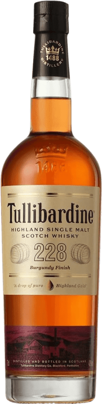 51,95 € Envio grátis | Whisky Single Malt Tullibardine 228 Burgundy Reino Unido Garrafa 70 cl