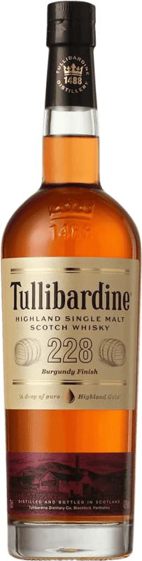 39,95 € Free Shipping | Single Malt Whisky Tullibardine 228 Burgundy Cask Finish United Kingdom 70 cl