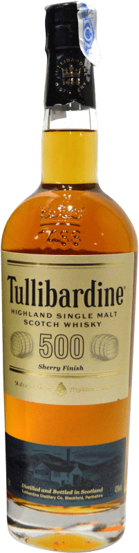 55,95 € 送料無料 | ウイスキーシングルモルト Tullibardine 500 Sherry イギリス ボトル 70 cl