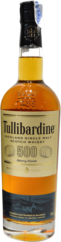 47,95 € Envoi gratuit | Whisky Single Malt Tullibardine 500 Sherry Royaume-Uni Bouteille 70 cl