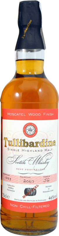 42,95 € Free Shipping | Single Malt Whisky Tullibardine Moscatel Cask Finish United Kingdom 70 cl
