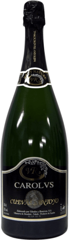 15,95 € Envio grátis | Espumante branco Viñedos y Reservas Carolvs Brut Nature Espanha Macabeo, Airén Garrafa Magnum 1,5 L