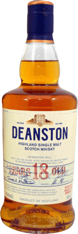 159,95 € Envio grátis | Whisky Single Malt Deanston Reino Unido 18 Anos Garrafa 70 cl
