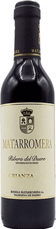 18,95 € Spedizione Gratuita | Vino Rosso Matarromera Crianza — Invecchiato in Botte D.O. Ribera del Duero Castilla y León Spagna Tempranillo Mezza Bottiglia 37 cl
