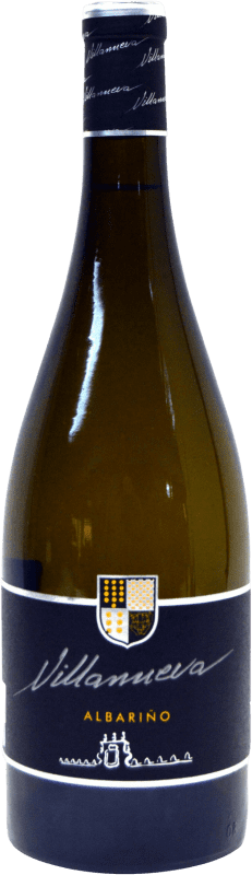 12,95 € Envio grátis | Vinho branco Pazo as Barreiras Villanueva D.O. Rías Baixas Galiza Espanha Albariño Garrafa 75 cl