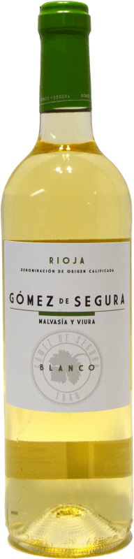 3,95 € Бесплатная доставка | Белое вино Gómez de Segura D.O.Ca. Rioja Ла-Риоха Испания Viura, Malvasía бутылка 75 cl