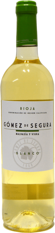 3,95 € Бесплатная доставка | Белое вино Gómez de Segura D.O.Ca. Rioja Ла-Риоха Испания Viura — Виура, Malvasia — Мальвасия Бутылка 75 cl