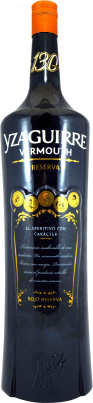 55,95 € Free Shipping | Vermouth Sort del Castell Yzaguirre Tinto — Red Reserve — Aged Spain Jéroboam-Double Magnum Bottle 3 L