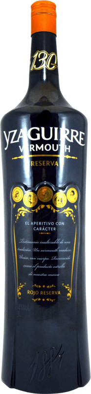 52,95 € Kostenloser Versand | Wermut Sort del Castell Yzaguirre Rojo Reserve Spanien Jeroboam-Doppelmagnum Flasche 3 L