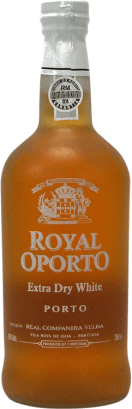9,95 € Spedizione Gratuita | Vino fortificato Real Companhia Velha Royal Oporto Dry White I.G. Porto porto Portogallo Bottiglia 75 cl