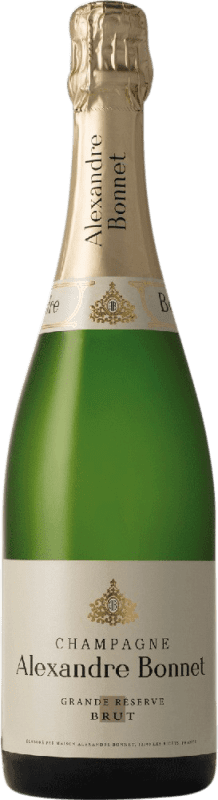 82,95 € 免费送货 | 白起泡酒 Alexandre Bonnet Brut — 起泡酒 干型 特级珍藏 A.O.C. Champagne 香槟酒 法国 Pinot Noir — 黑皮诺, Chardonnay — 莎当妮 75 cl