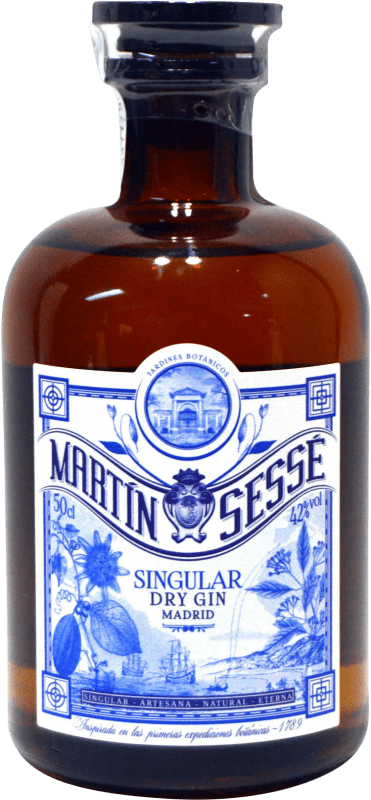 46,95 € 免费送货 | 金酒 Gin Singular Artesanos Martín Sesse 西班牙 中瓶装 50 cl