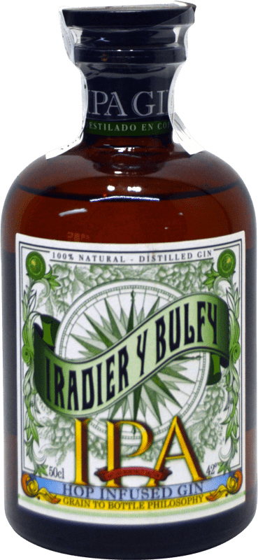 39,95 € Envio grátis | Genever Gin Singular Artesanos Iradier y Bulfy IPA — India Pale Ale Espanha Garrafa Medium 50 cl