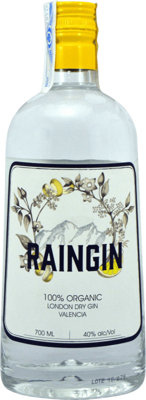 28,95 € Free Shipping | Gin DHV Premium Raingin Organic Spain Bottle 70 cl