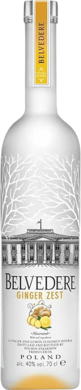 62,95 € 免费送货 | 伏特加 Belvedere Ginger Zest 波兰 瓶子 70 cl