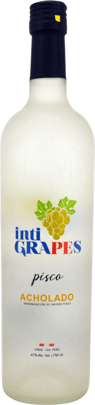 16,95 € Envio grátis | Aguardente Pisco VDS Inti Grapes Acholado Peru Garrafa 70 cl