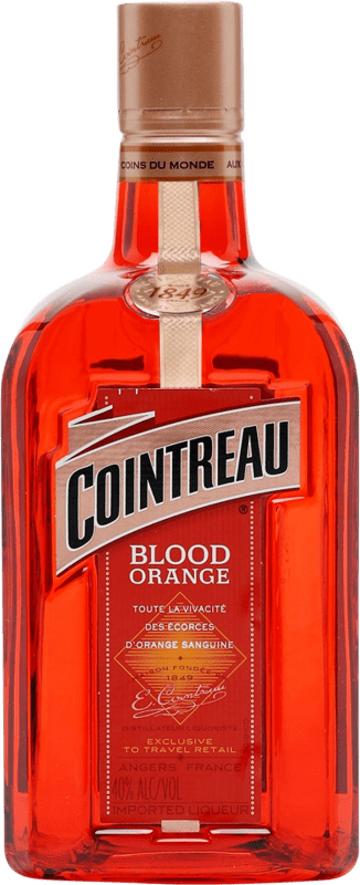 17,95 € Spedizione Gratuita | Triple Sec Cointreau Francia Bottiglia Medium 50 cl Blood Orange — Arancia Rossa