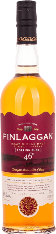 53,95 € Envío gratis | Whisky Single Malt Finlaggan Port Finish Reino Unido Botella 70 cl