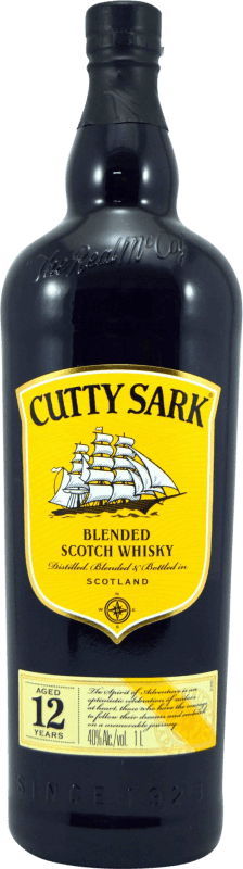 35,95 € Spedizione Gratuita | Whisky Blended Cutty Sark Regno Unito 12 Anni Bottiglia 1 L