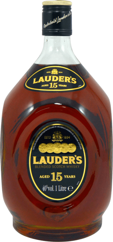 76,95 € Envoi gratuit | Whisky Blend Lauder's Royaume-Uni 15 Ans Bouteille 1 L