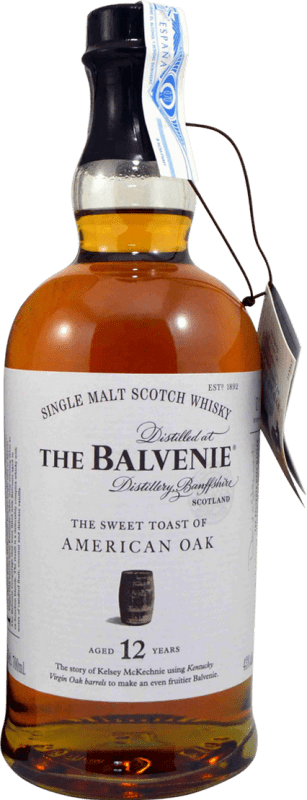 79,95 € 免费送货 | 威士忌单一麦芽威士忌 Balvenie The Sweet Toast of American Oak 英国 12 岁 瓶子 70 cl