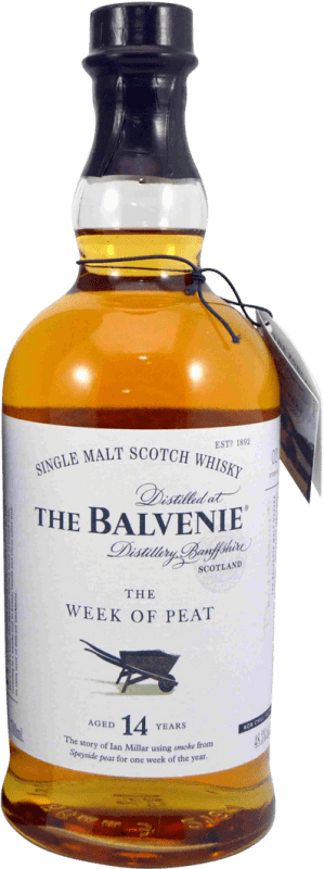 116,95 € Spedizione Gratuita | Whisky Single Malt Balvenie The Week of Peat Regno Unito 14 Anni Bottiglia 70 cl