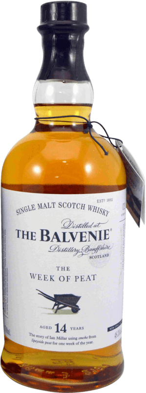 111,95 € Free Shipping | Whisky Single Malt Balvenie The Week of Peat United Kingdom 14 Years Bottle 70 cl