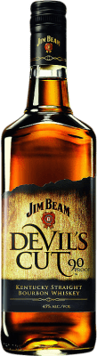 37,95 € Envio grátis | Whisky Bourbon Jim Beam Devil's Cut Estados Unidos Garrafa 1 L