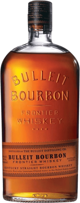 42,95 € Envio grátis | Whisky Bourbon Bulleit Estados Unidos Garrafa 1 L