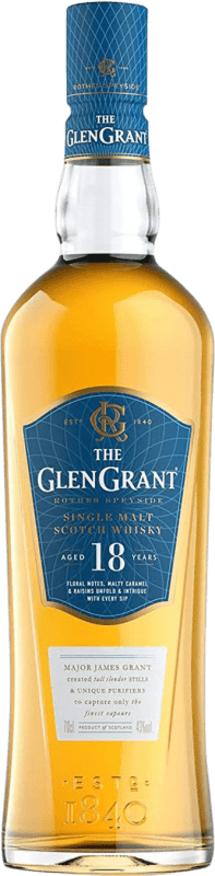 118,95 € Envío gratis | Whisky Single Malt Glen Grant Reino Unido 18 Años Botella 1 L