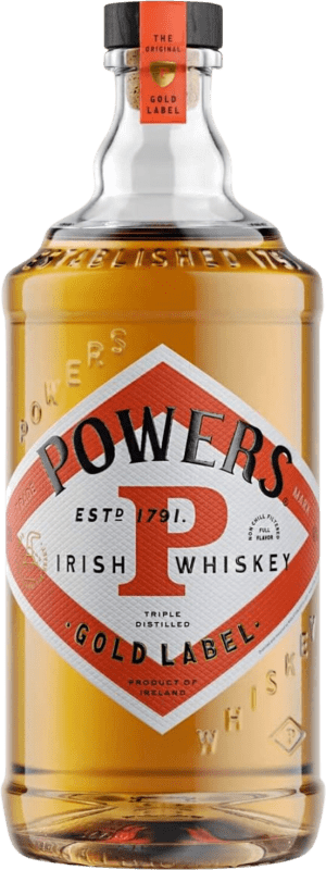 22,95 € Envio grátis | Whisky Single Malt Powers Gold — Edição Ouro Irlanda 70 cl