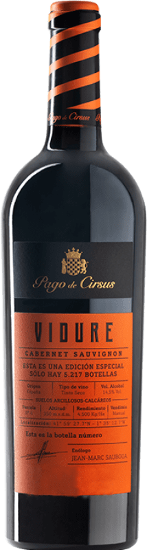 32,95 € Envoi gratuit | Vin Rouge Pago de Cirsus Vidure Pago Bolandin D.O.P. Vino de Pago Finca Bolandín Navarre Espagne Cabernet Sauvignon Bouteille 75 cl