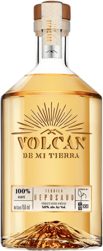 59,95 € Бесплатная доставка | Текила Volcán de mi Tierra Reposado Мексика бутылка 70 cl