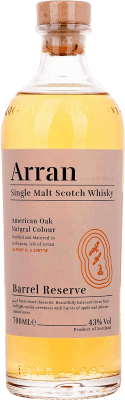 36,95 € Kostenloser Versand | Single Malt Whisky Isle Of Arran American — Amerikanisch, Oak Barrel — Eichenfass Reserve — Gereift Schottland Großbritannien 70 cl