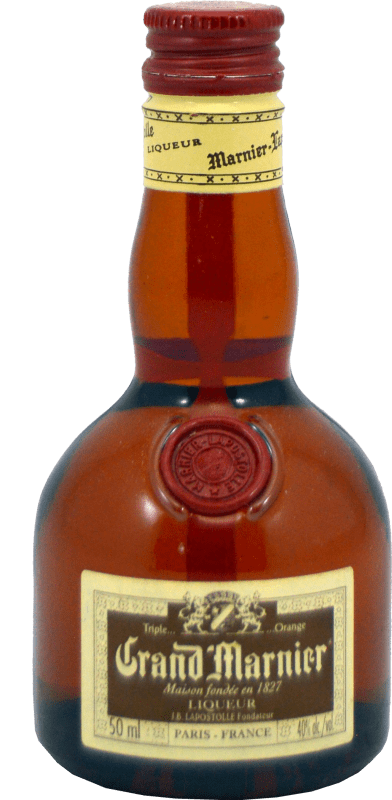 2,95 € Spedizione Gratuita | Liquori Grand Marnier Rouge — Rosso Francia Bottiglietta Mignon 5 cl