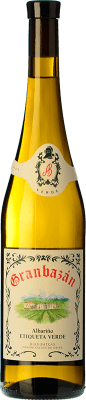 17,95 € 免费送货 | 白酒 Agro de Bazán Granbazán Etiqueta Verde D.O. Rías Baixas 加利西亚 西班牙 Albariño 瓶子 75 cl