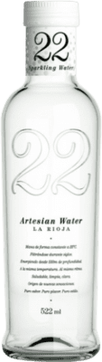 2,95 € Spedizione Gratuita | Acqua 22 Artesian Water Con Gas 522 Spagna Bottiglia Medium 50 cl