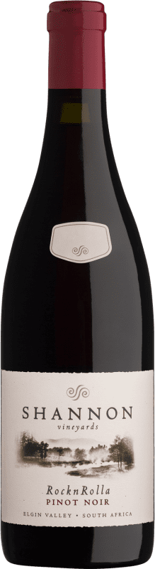 57,95 € Free Shipping | Red wine Shannon Vineyards Rock n Rolla A.V.A. Elgin South Africa Pinot Black Bottle 75 cl