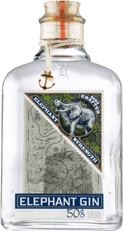 57,95 € Envio grátis | Genever Gin Elephant Cask Strength — Força de Barrica Alemanha Garrafa Medium 50 cl