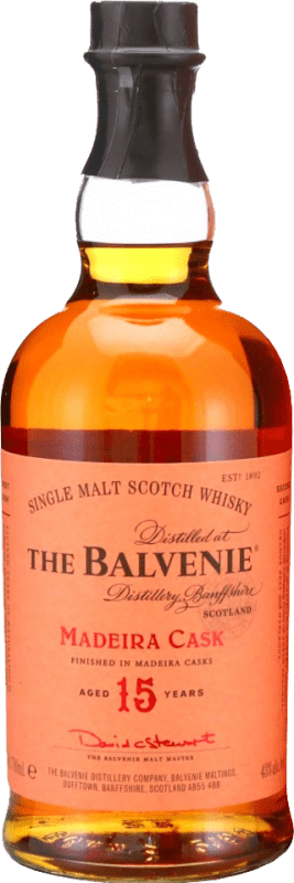 176,95 € Kostenloser Versand | Whiskey Single Malt Balvenie Madeira Cask Speyseite Großbritannien 15 Jahre Flasche 70 cl