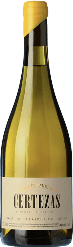 57,95 € Бесплатная доставка | Белое вино Michelini i Mufatto Certezas I.G. Mendoza Мендоса Аргентина Sémillon бутылка 75 cl