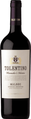 14,95 € Free Shipping | Red wine Cuarto Dominio Tolentino Winemaker's Selection I.G. Mendoza Mendoza Argentina Malbec Bottle 75 cl