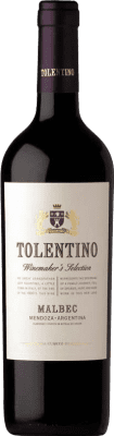 15,95 € Free Shipping | Red wine Cuarto Dominio Tolentino Winemaker's Selection I.G. Mendoza Mendoza Argentina Malbec Bottle 75 cl