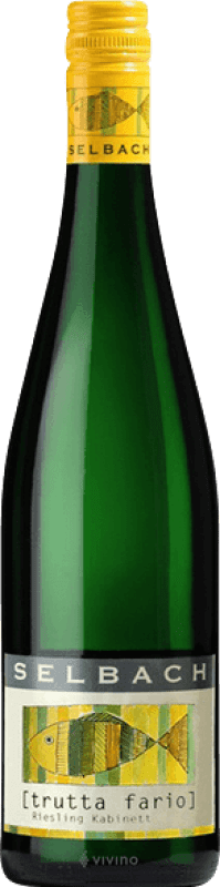 16,95 € Бесплатная доставка | Белое вино Selbach Oster Kabinett Trutta Fario Q.b.A. Mosel Германия Riesling бутылка 75 cl