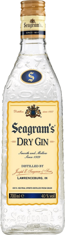 24,95 € Бесплатная доставка | Джин Seagram's Dry Gin Соединенные Штаты бутылка 70 cl