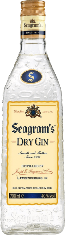 23,95 € Spedizione Gratuita | Gin Seagram's Dry Gin stati Uniti Bottiglia 70 cl